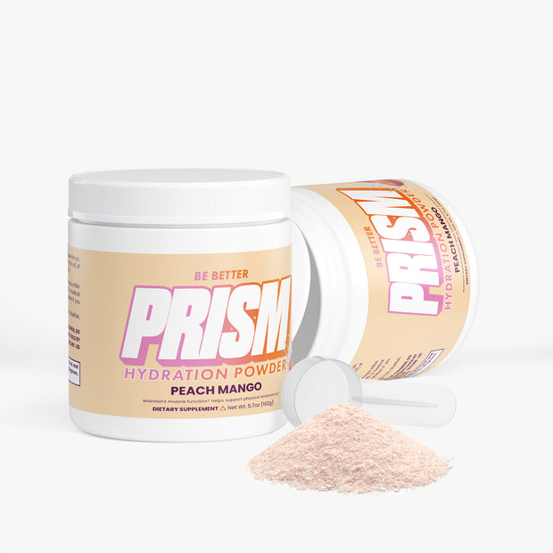 <h4>PRISM® <span style="text-decoration:underline"><em>PEACH MANGO HYDRATION POWDER</em></span></h4>